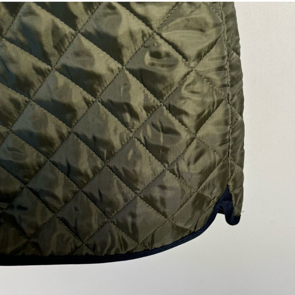 Tommy Hilfiger Olive Green Quilted Sleeveless Lightweight Vest Sz XXL Pockets - Picture 7 of 13
